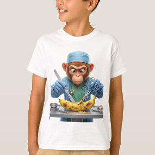 T-shirt Chirurgien singe fantaisiste effectuant une opérat