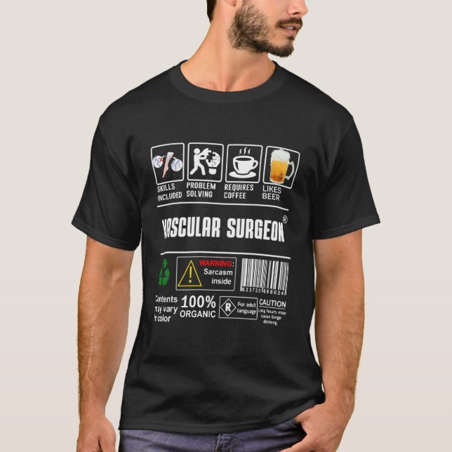 T-shirt Chirurgien vasculaire Ss compris résolution de pro (Devant)