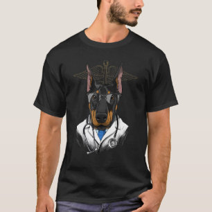 T-shirt Chirurgien Vétérinaire Dogtor Doberman Pinscher Do