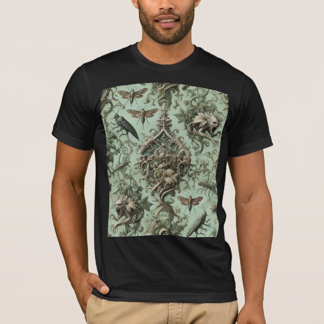 T-shirt Chitinous Elegy – Gothic Wearable Art (Devant)