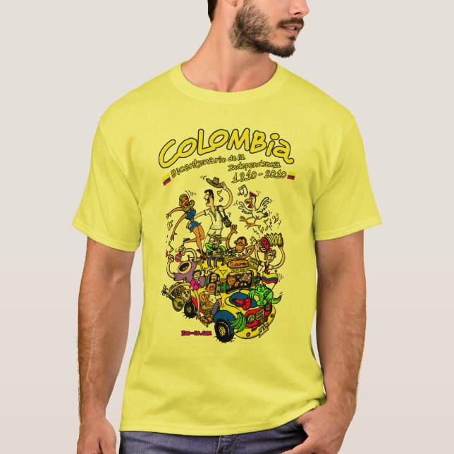 T-shirt Chiva Colombie Bicentenario (Devant)