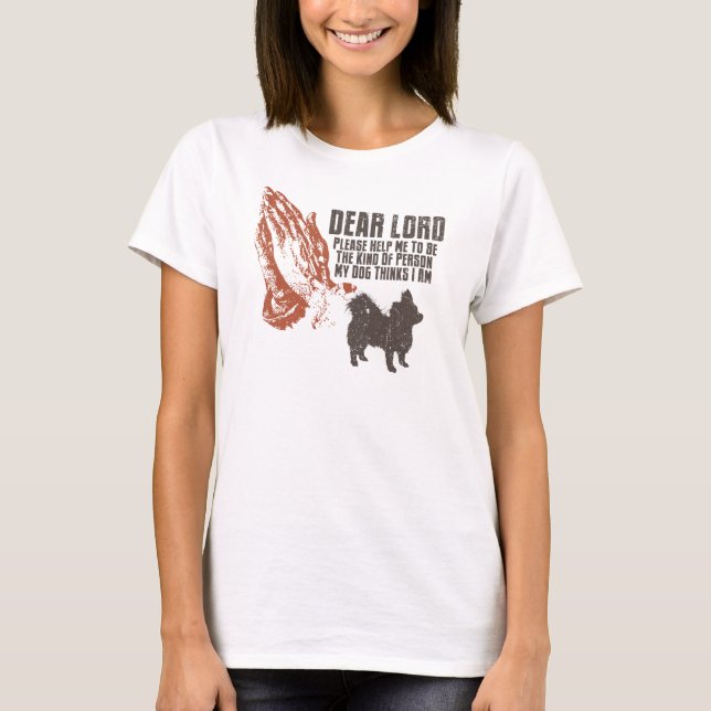 T-shirt Chiwawa à cheveux longs (Devant)