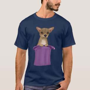 T-shirt Chiwawa dans le casquette supérieur