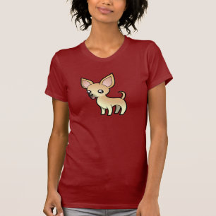 T-shirt Chiwawa de bande dessinée (manteau lisse)
