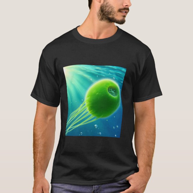 T-shirt Chlamydomonas algue verte (Devant)