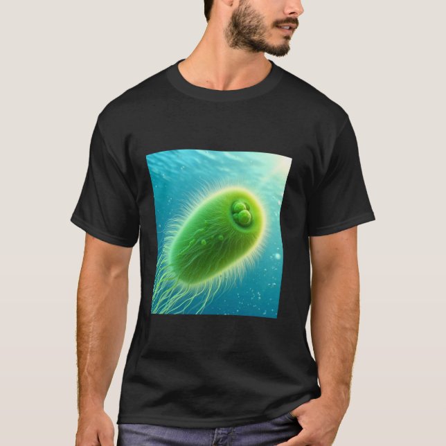 T-shirt Chlamydomonas algue verte (Devant)