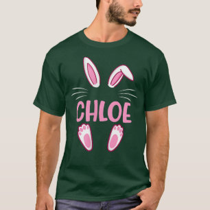 T-shirt CHLOE Bunny de Pâques Funny Novelty Femme Custom N
