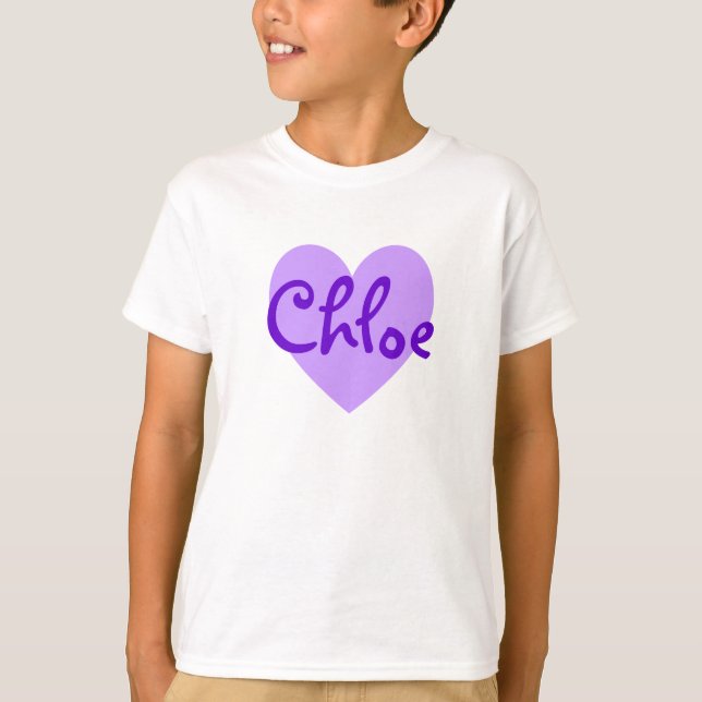 T-shirt Chloe en violet (Devant)