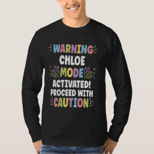 T-shirt CHLOE Nom personnalisé Funny Cute Custom CHLOE Na