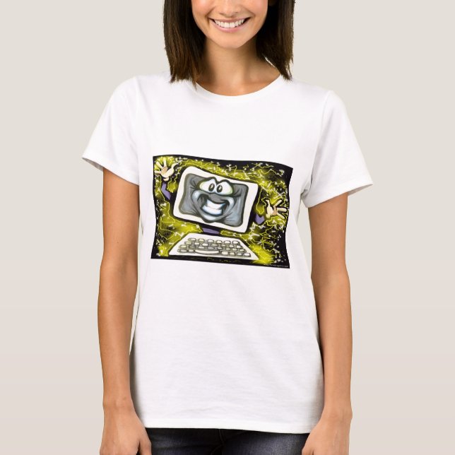 T-shirt Choc informatique (Devant)