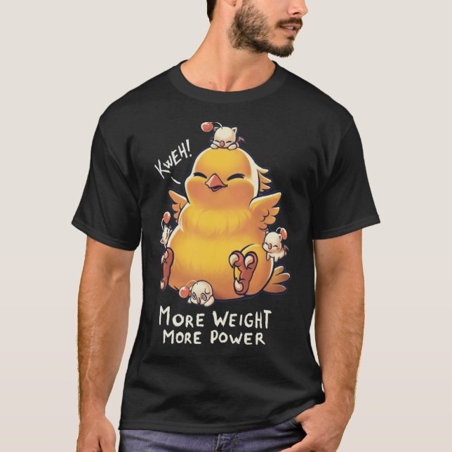 T-shirt Chocobo Khand Fat Chocobo Final Fantasy Creature (Devant)