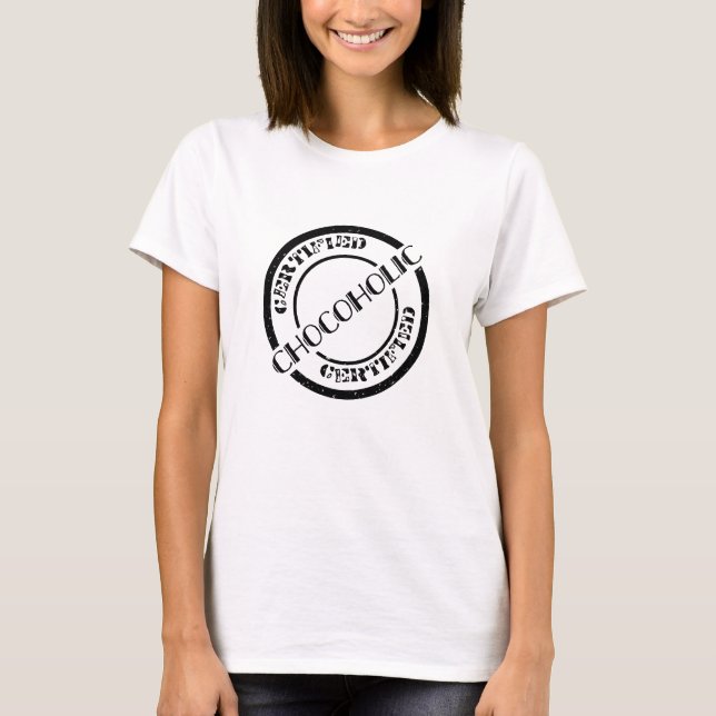 T-shirt Chocoholic certifié (Devant)