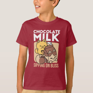 T-shirt Chocolat au Lait en Sirotant la Félicité – Nourrit