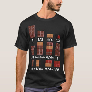 T-shirt Chocolat Bar Sucré Ingrédients foncés Pâtisserie