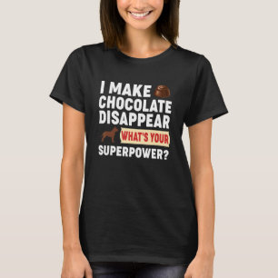 T-shirt Chocolat Barre de bonbons Baker Junk Alimentation 
