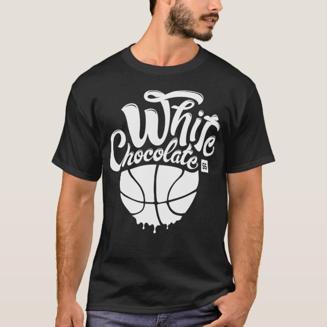 T-shirt Chocolat blanc - Jason Williams (Devant)