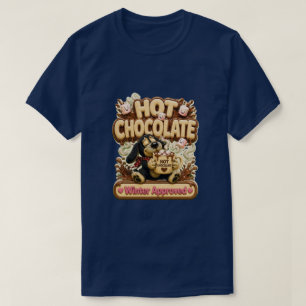 T-shirt Chocolat Chaud Approuvé pour l'Hiver Confortable