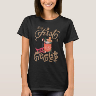 T-shirt Chocolat Chaud Boire Chocolat Lait Chocolat Chaud