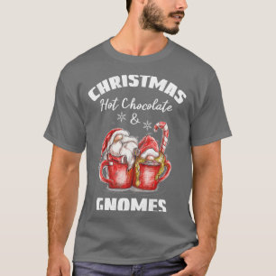 T-shirt Chocolat Chaud Et Gnome De Noël
