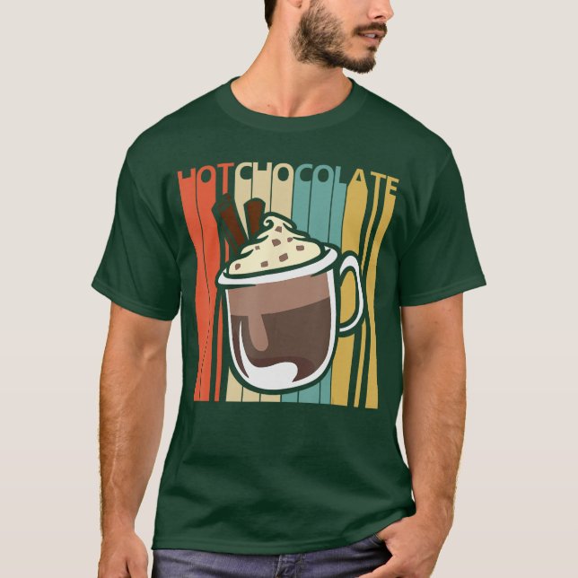 T-shirt Chocolat Chaud Vintage vintage (Devant)