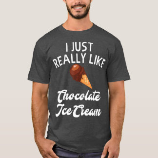 T-shirt Chocolat Crème de glace Vêtements Unique Crème de 