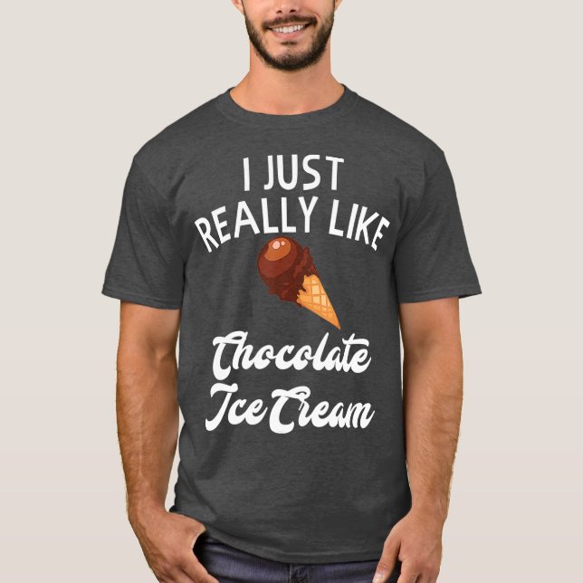 T-shirt Chocolat Crème de glace Vêtements Unique Crème de  (Devant)