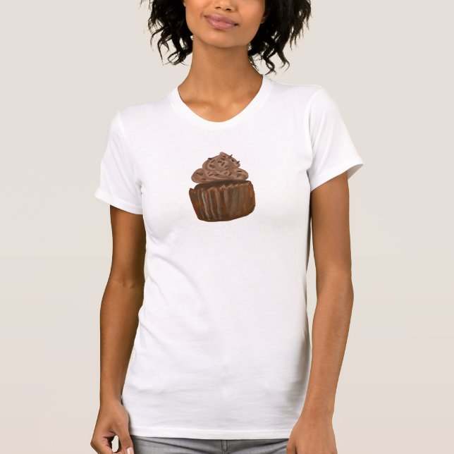 T-shirt Chocolat Cupcake Cute Bakery Sweet Graphisme (Devant)