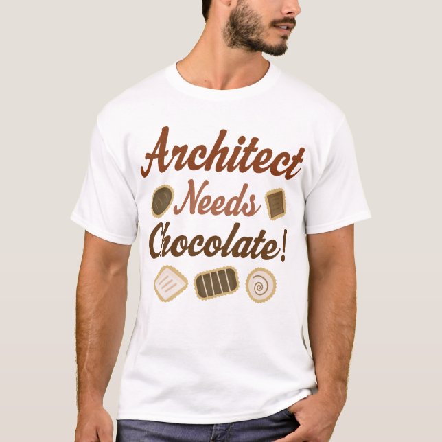 T-shirt Chocolat d'architecte (Devant)