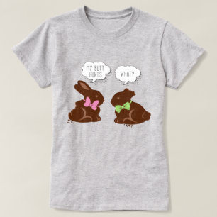 T-shirt Chocolat de lapin de Pâques amusant