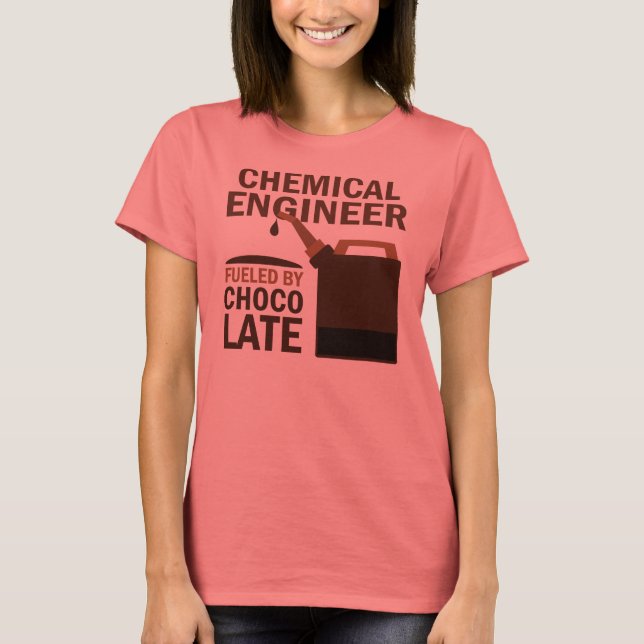 T-shirt Chocolat de l'ingénieur chimique (drôle) (Devant)