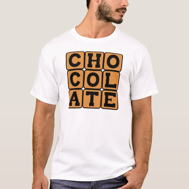 T-shirt Chocolat, dessert sucré (Devant)