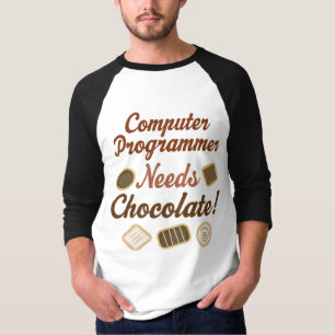 T-shirt Chocolat d'informaticien