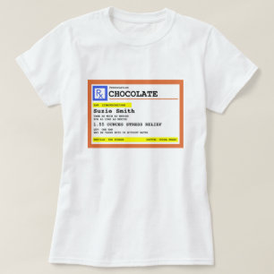 T-shirt Chocolat d'ordonnance personnalisé