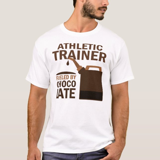 T-shirt Chocolat (drôle) sportif d'entraîneur (Devant)