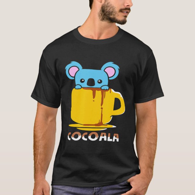 T-shirt Chocolat Et Café Cocoala Koala (Devant)