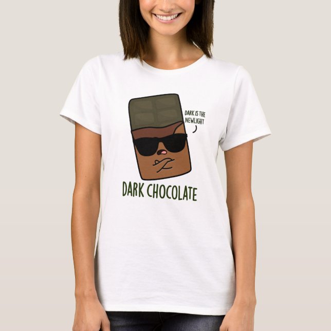 T-shirt Chocolat foncé drôle de bonbon de jeu (Devant)