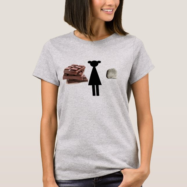 T-shirt Chocolat Girls Rock ! (Devant)