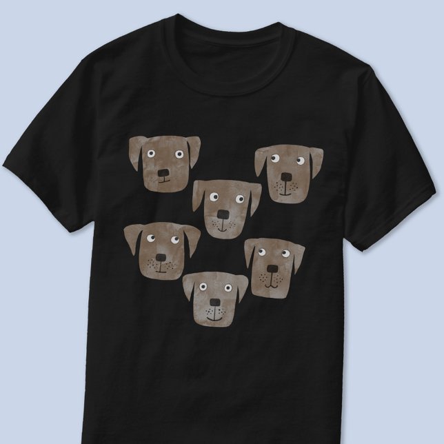 T-shirt Chocolat Labrador Retriever Chien Aquarelle (Fun Chocolate Labrador Retriever Dog t-shirt for animal and pet lovers)