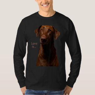 T-shirt Chocolat Labrador Retriever Lab Teg Chien Maman Pa