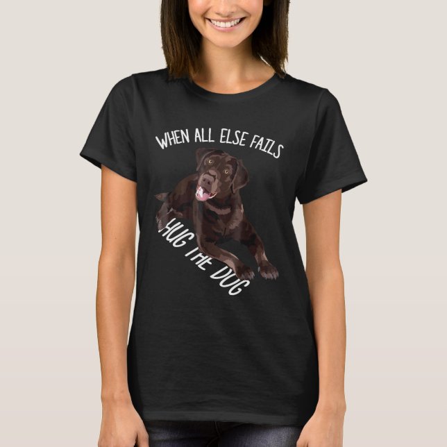 T-shirt Chocolat Labrador Retriever Shirt Love My Lab (Devant)