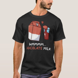 T-shirt Chocolat Lait Drôle Nourriture Amusante Mangeur Gr
