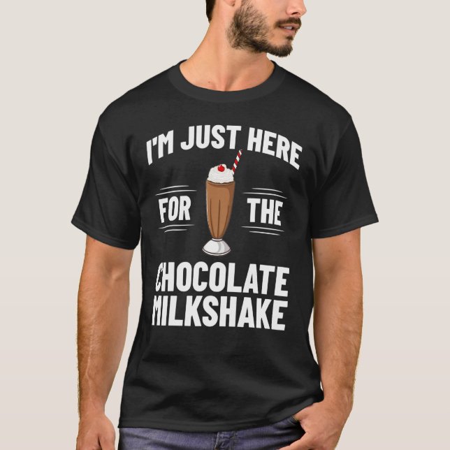 T-shirt Chocolat Milkshake Lait Choco Shake Boire (Devant)