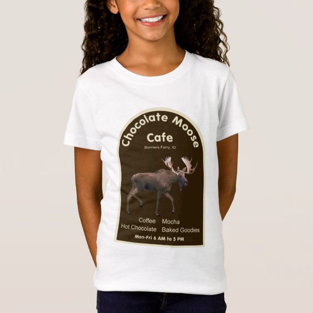 T-Shirt Chocolat Moose Café (Devant)