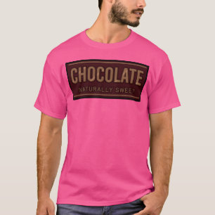 T-shirt Chocolat Naturellement Sucré Amoureux de Dessert N