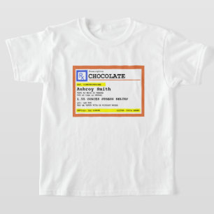T-shirt Chocolat Personnalisé sur Ordonnance