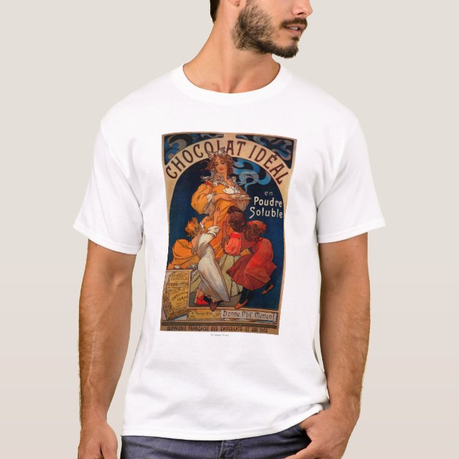 T-shirt Chocolat PosterEurope vintage idéal (Devant)