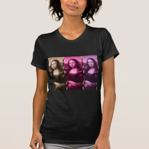 T-shirt Chocolat rose pourpre de poster de animal de Mona