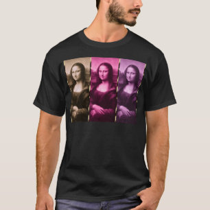 T-shirt Chocolat rose violet Poster de animal Mona Lisa
