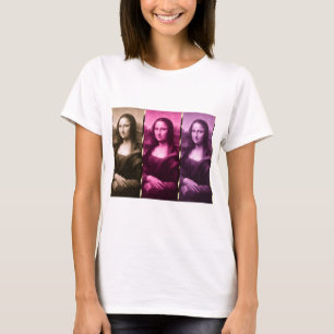 T-shirt Chocolat rose violet Poster de animal Mona Lisa