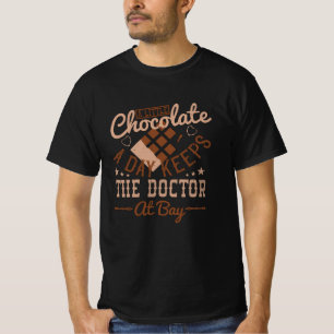 T-shirt Chocolat - Un Peu De Chocolat Par Jour